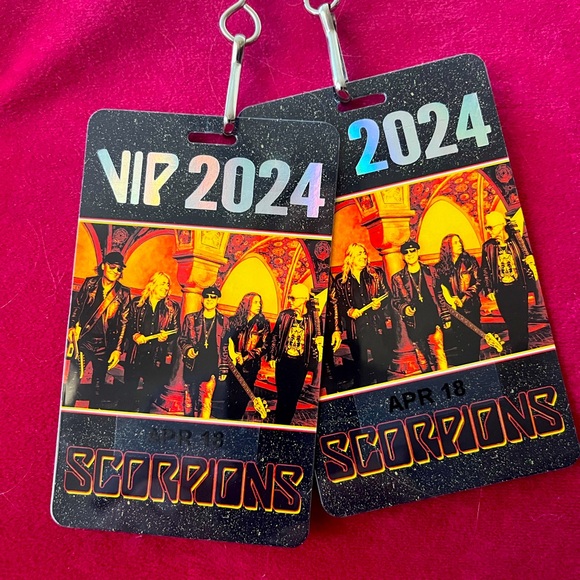 Authentic Scorpions VIP Laminates 2024 - Picture 2 of 2